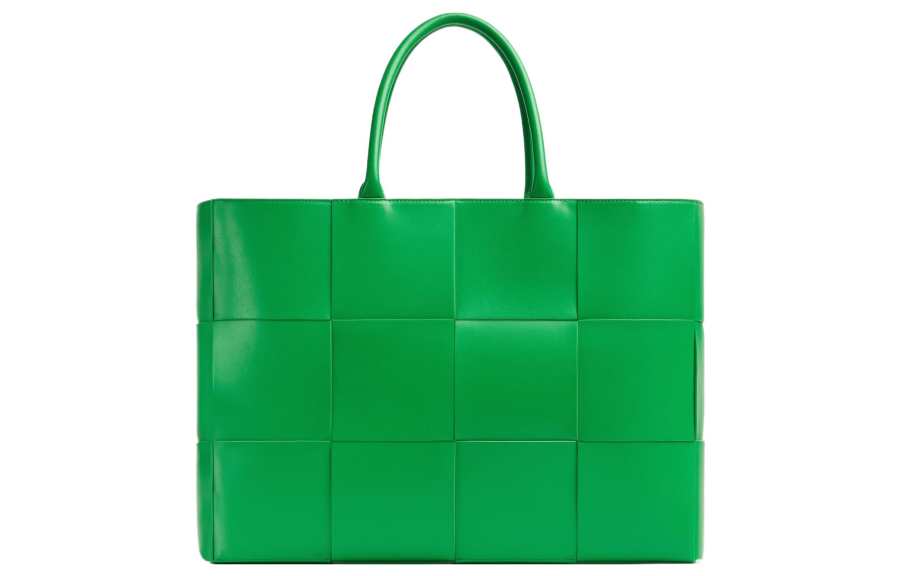 Bottega Veneta ARCO Cow Leather Tote Bag, Shopping Bag, Handbag Large Men's Parrot Green