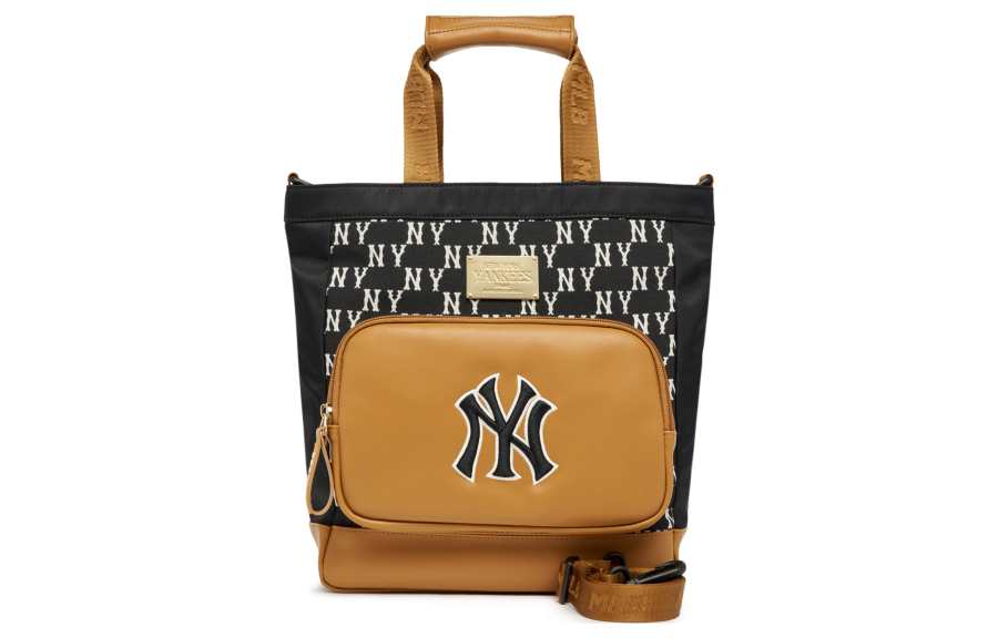 MLB Polyester Tote Bag, Shopping Bag, Crossbody Bag, One Shoulder Handbag Regular Women's Milk Coffee