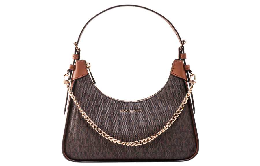 MICHAEL KORS Cotton Leather Handbag, Shoulder Bag Women's Brown