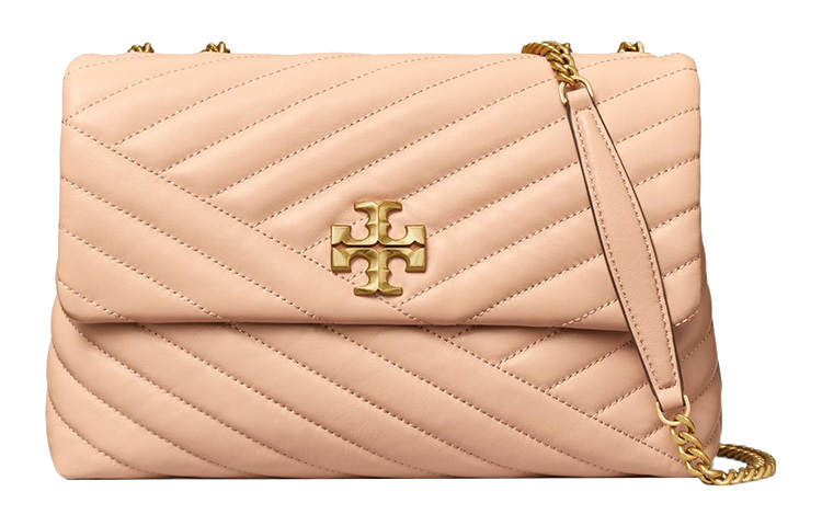 TORY BURCH Kira Leather Shoulder Bag, Crossbody Bag Regular Women's Sand