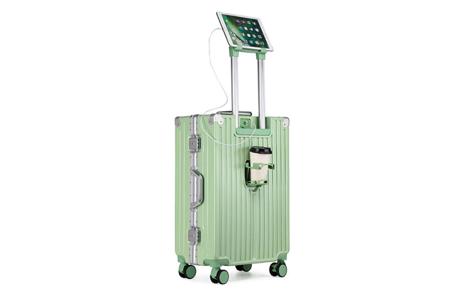 Pepsi ABS+PC Suitcase Password Box Luggage Travel Bag 20 Inch, 24 Inch, 26 Inch Unisex Ivory/Classic Black/Bamboo Green