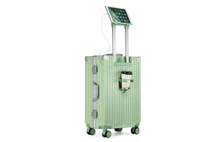 Pepsi ABS+PC Suitcase Password Box Luggage Travel Bag 20 Inch, 24 Inch, 26 Inch Unisex Ivory/Classic Black/Bamboo Green