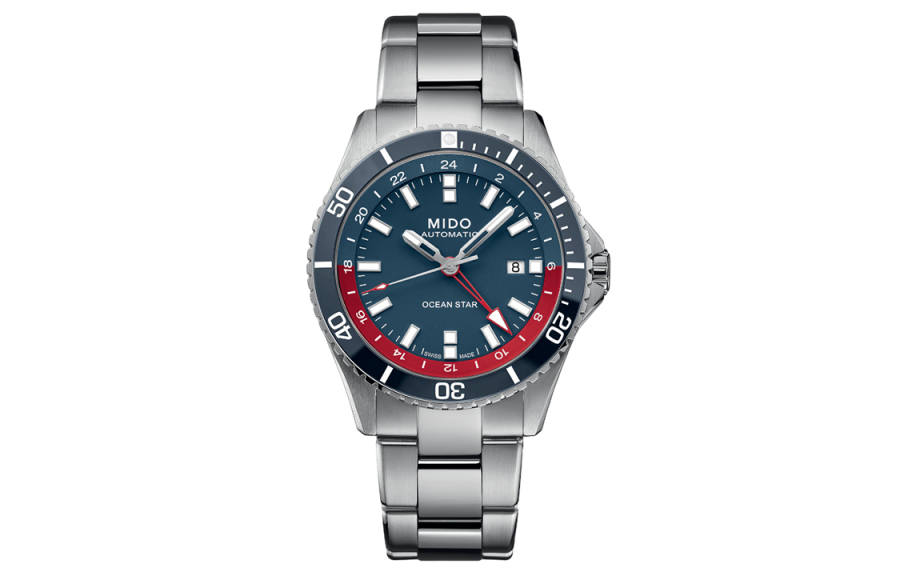 MIDO Leader Collection Dual Time Zone Wrist Watch Automatic Mechanical Movement 200m Waterproof Men's Watches