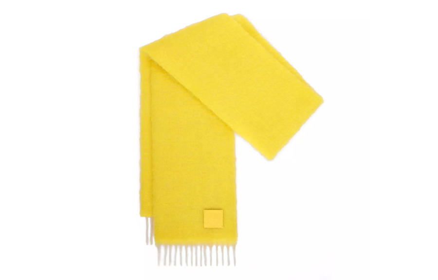 LOEWE LOEWE Logo Patch Fringed Scarf