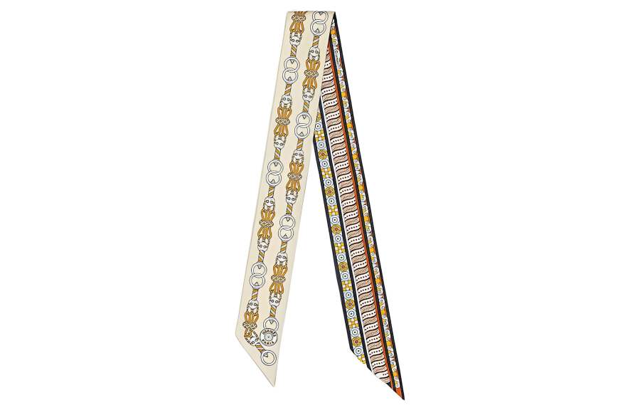 HERMES HERMES Silk Scarves Women's Cream