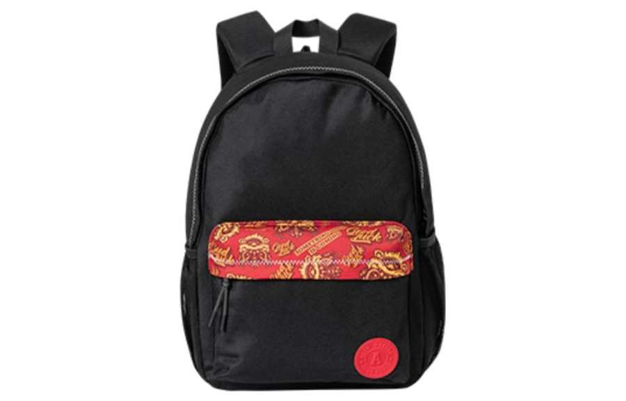ANTA Anta Life Collection Fabric Backpack Regular Unisex Basic Black/Rich Red