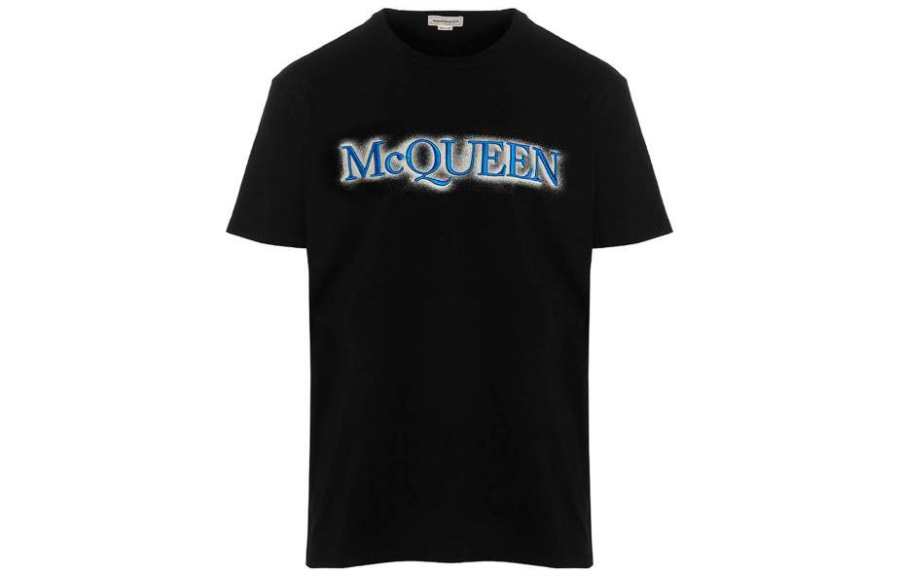 Alexander McQueen Logo Printed Crewneck T Shirt