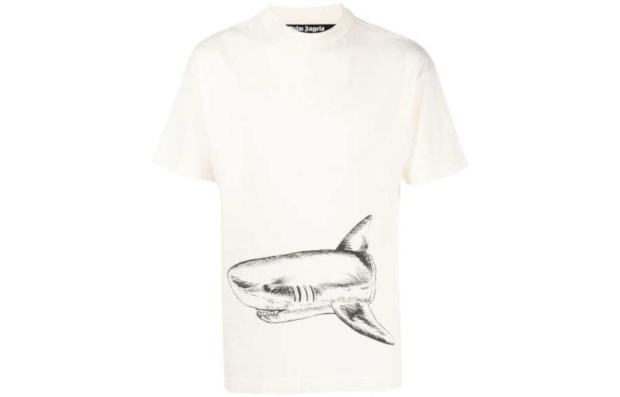 PALM ANGELS Broken Shark Classic T Shirt