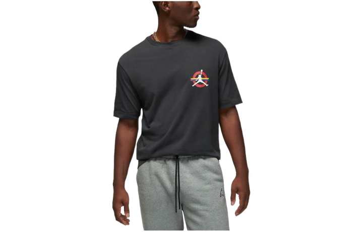 Jordan Jordan T Shirts Men's Gray Crew Neck Moderate