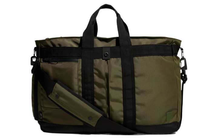 Adidas Adidas Polyamide Shoulder Bag, Crossbody Bag, Handbag Regular Men's Olive Green
