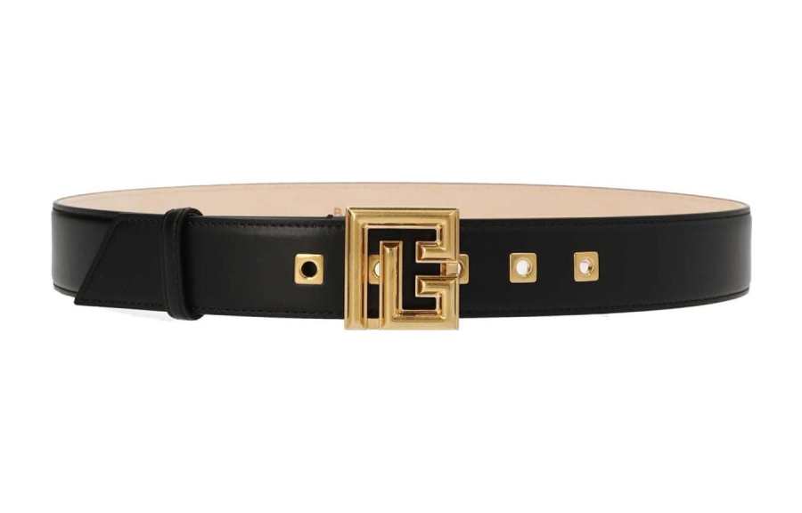 BALMAIN Leather Belts Women's Width 3.5cm