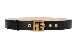 BALMAIN Leather Belts Women's Width 3.5cm