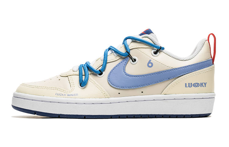 Nike Nike Court Borough Low top Skateboard Shoes GS Beige Blue