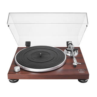 Audio Technica Vinyl Record Players At LPW50BT RW Bluetooth Wood Grain Vintage, Belt Driven