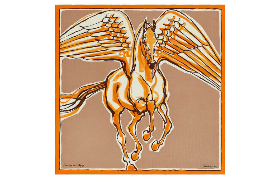 HERMES HERMES Libre Comme Pegase Shawls Women's