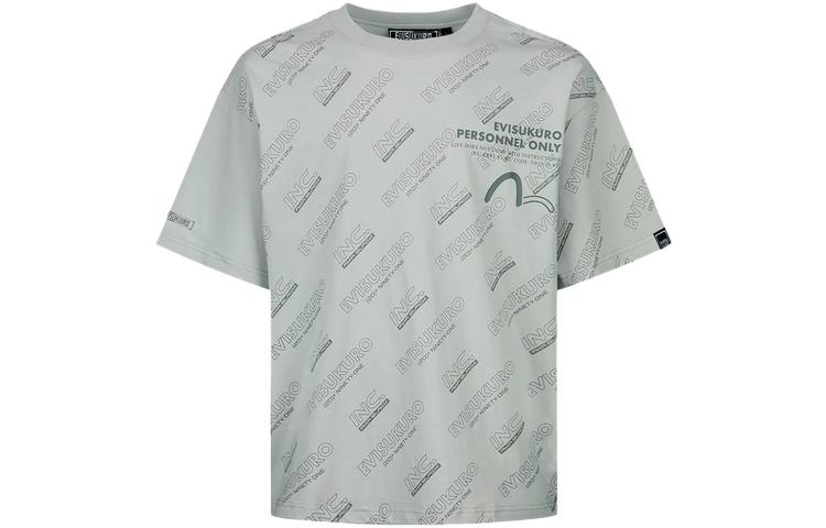 EVISU EVISU FW22 T Shirt Men's Light Gray