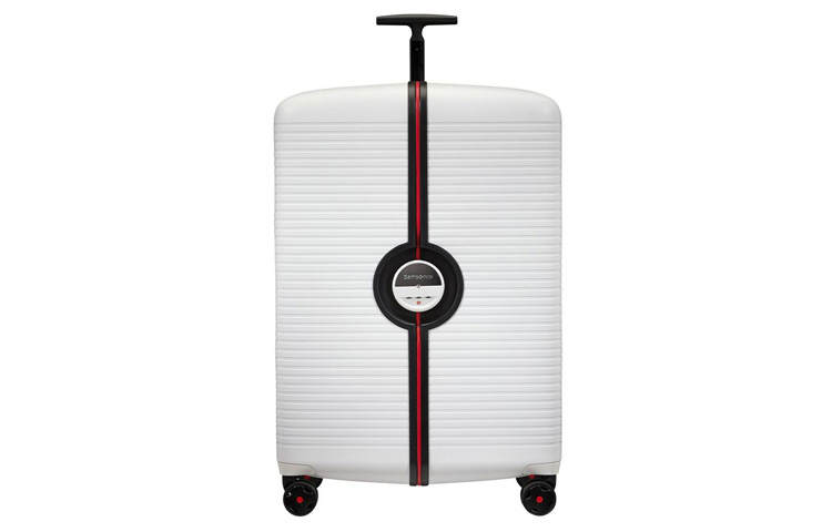 Samsonite SAMSONITE IBON Polypropylene Suitcase Travel Bag Luggage 28 Inch Unisex White