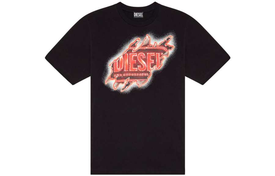 DIESEL DIESEL FW22 T Shirt Men's Black