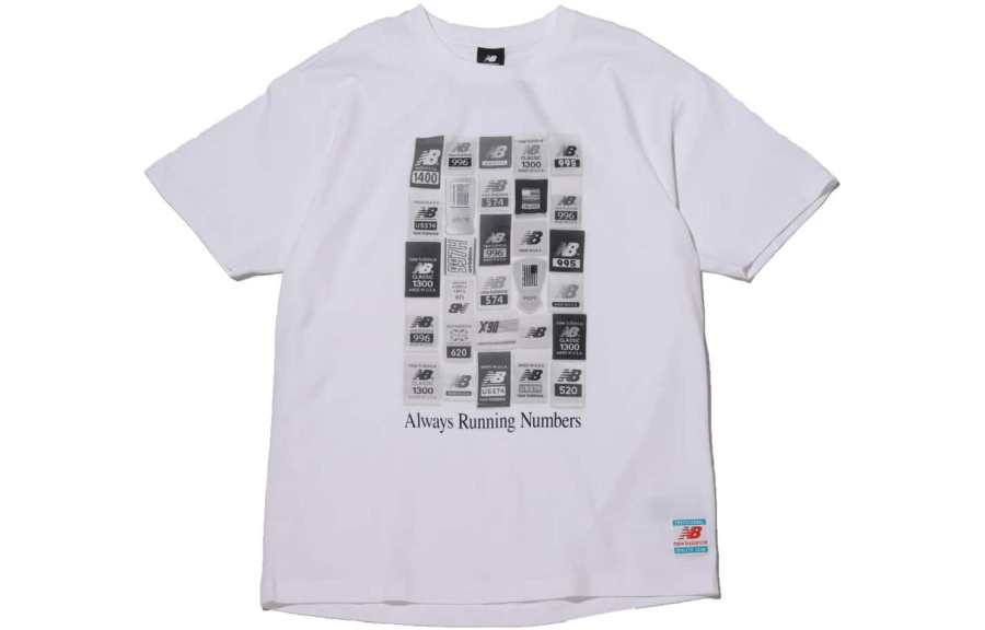 New Balance New Balance T Shirts Men's White Crew Neck Thin Straight Fit