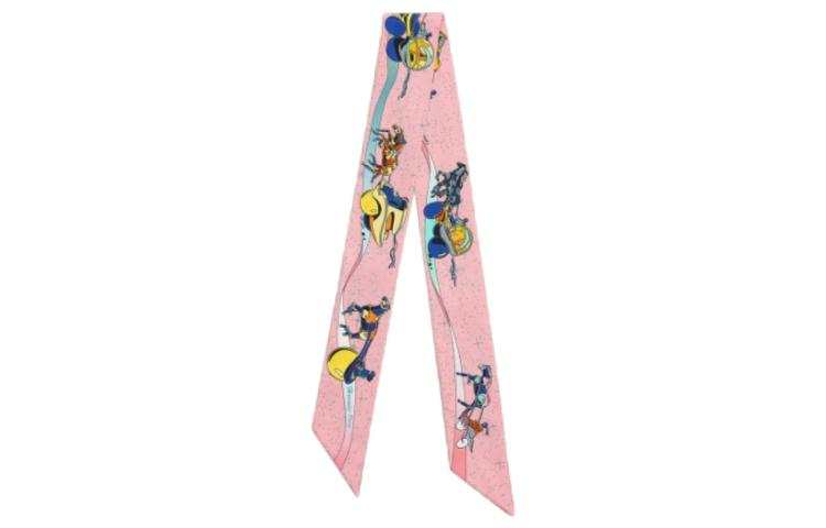 HERMES HERMES Space Derby Silk Scarves Women's