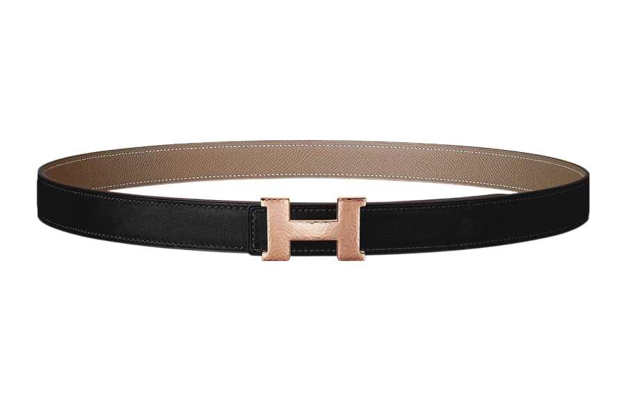 HERMES HERMES Mini Constance Cow Leather Belts Women's Width 2.4cm