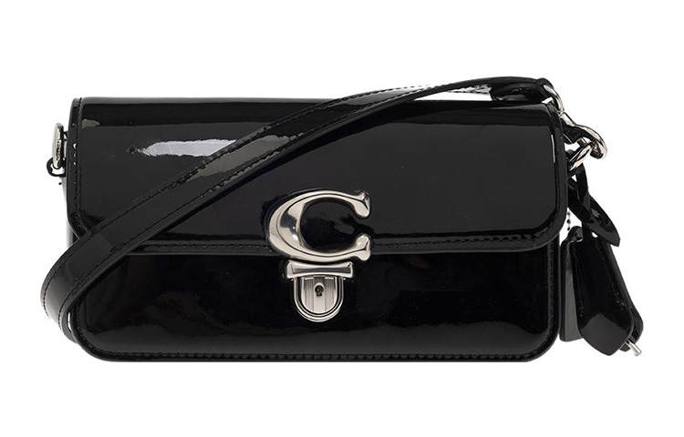 COACH Studio Cow Leather Portable Crossbody Bag, Shoulder Bag Small Women's Black