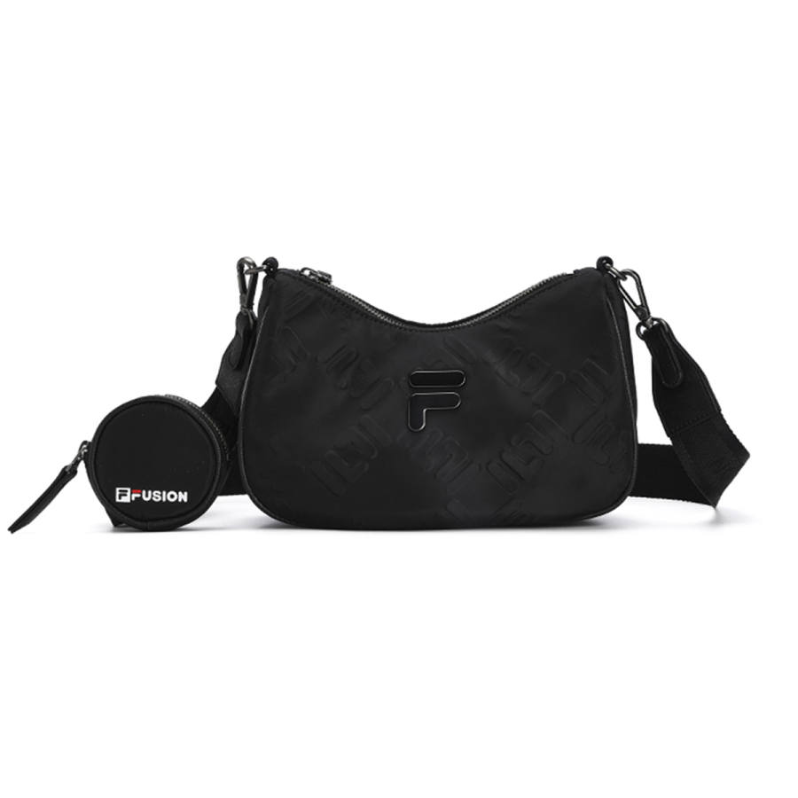 FILA FUSION PU Leather Crossbody Bags Women's Black