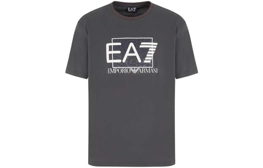 EMPORIO ARMANI EA7 SS23 T Shirt Men's Earthy Brown
