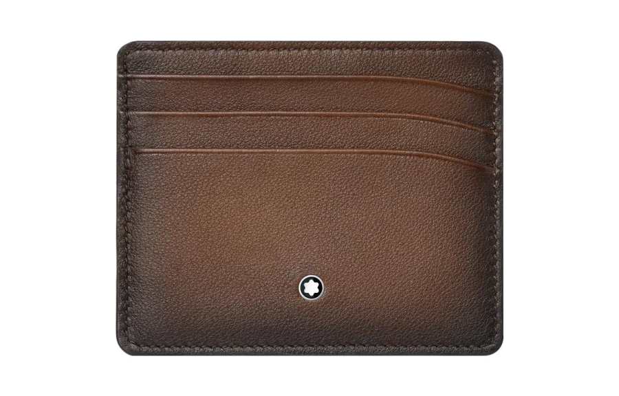 MONTBLANC Meisterstuck Leather Wallet Card Holder Card Holder Men's Brown