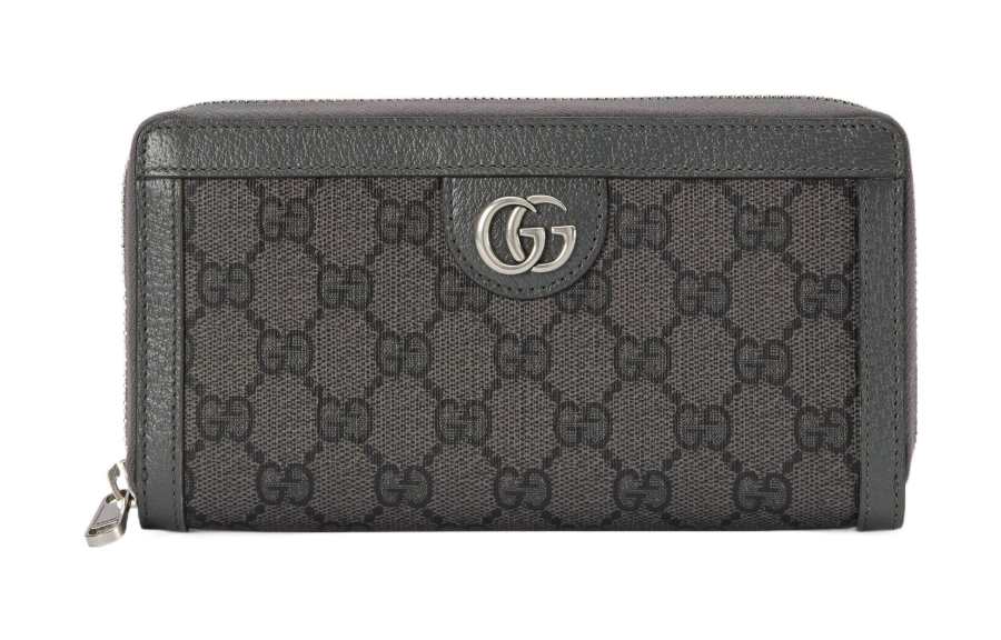 GUCCI Ophidia Canvas Wallet Men's Gray