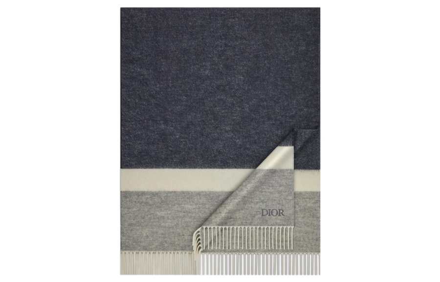 DIOR DIOR Knit Scarves Men's Gray