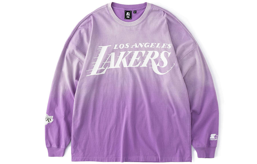 STARTER STARTER x Nba Drop Shoulder Sleeve T Shirt Unisex Purple