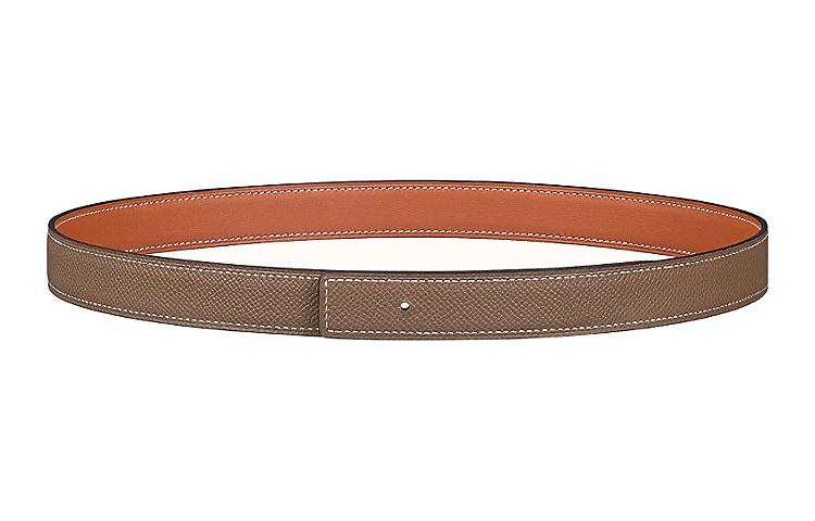 HERMES HERMES Cow Leather Belts Women's Width 2.4cm