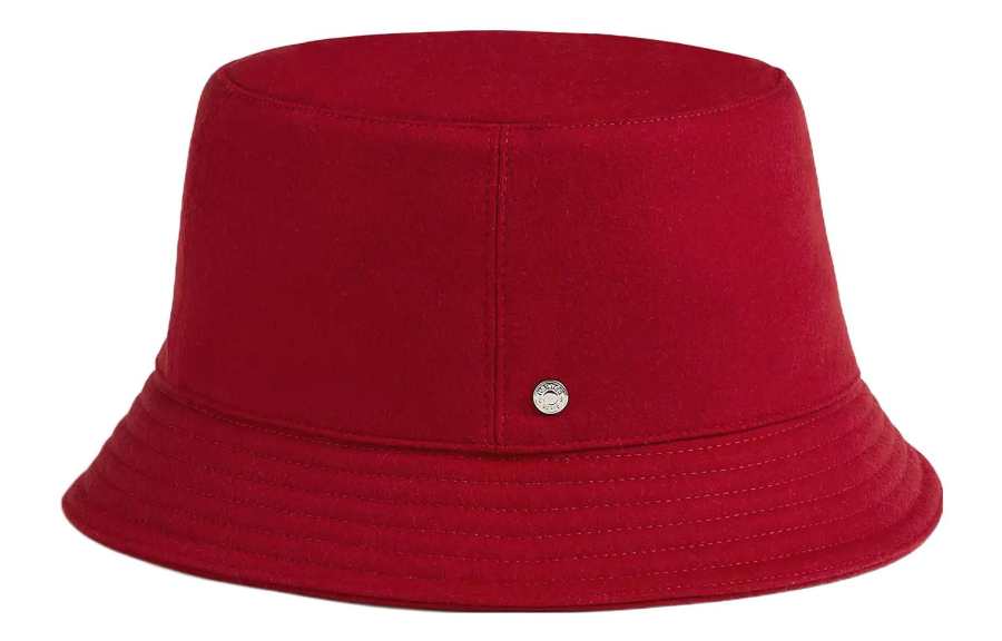 HERMES HERMES H Passant Bucket Hats Women's Red