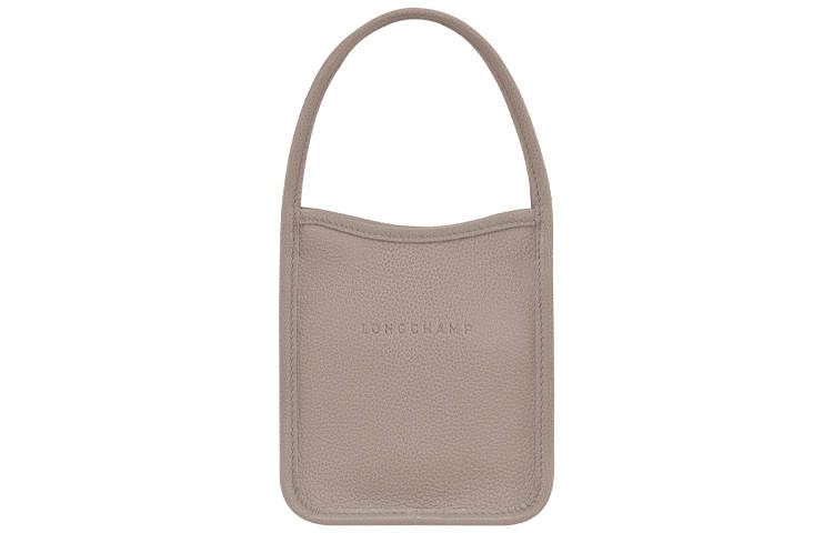LONGCHAMP Le Foulonné Cow Leather Storage Bag Handbag Extra Small Women's Streptopelia Gray
