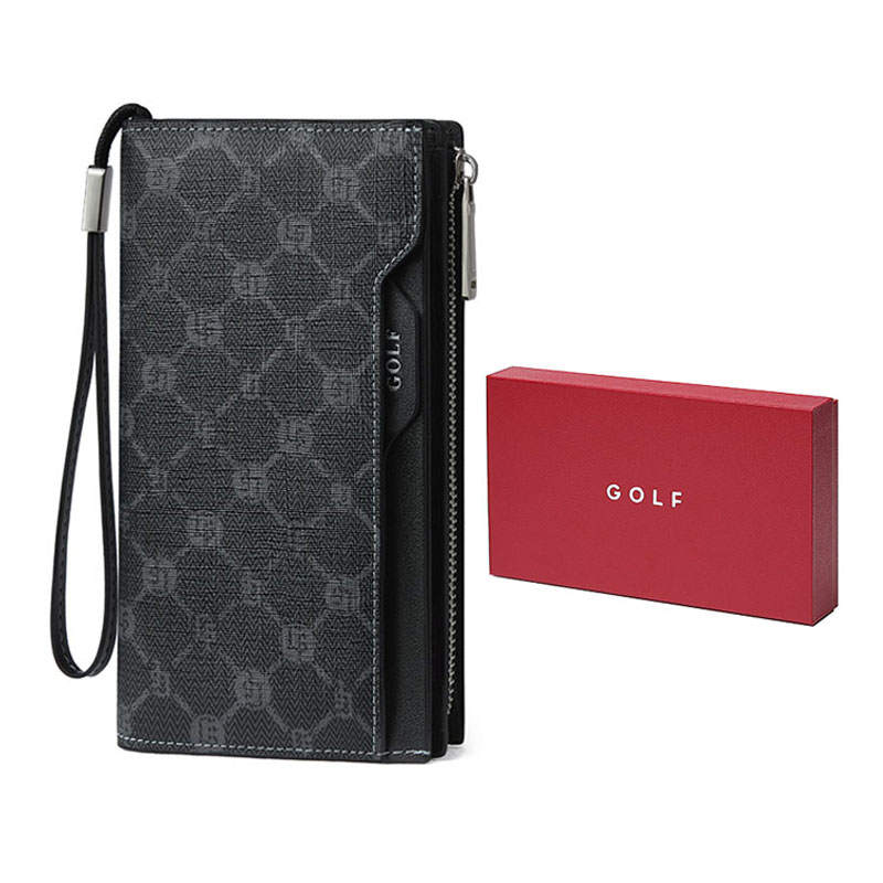 GOLF GOLF PVC Cell Phone Pouch, Wallet, Clutch Small Men's Black