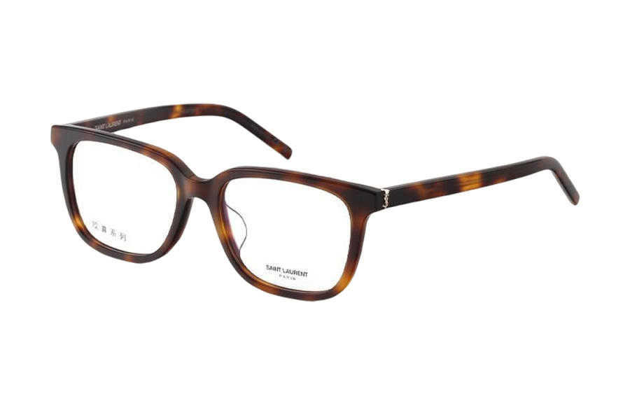 SAINT LAURENT SAINT LAURENT Plate Frame Square Eyeglass Frames Women's