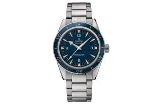 OMEGA Automatic Mechanical Movement 300m Waterproof Men's Watches Watch 41mm Blue Dial Titanium Watch Case