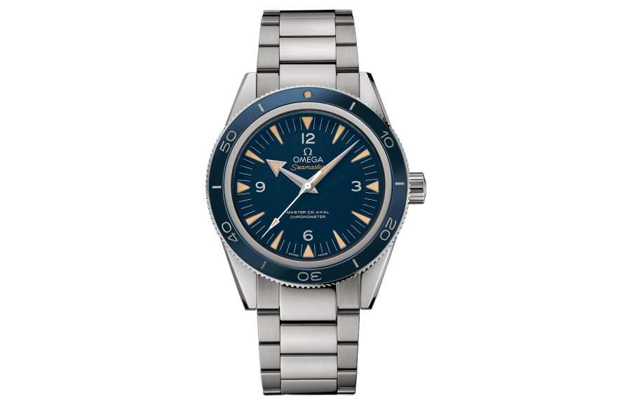 OMEGA Automatic Mechanical Movement 300m Waterproof Men's Watches Watch 41mm Blue Dial Titanium Watch Case