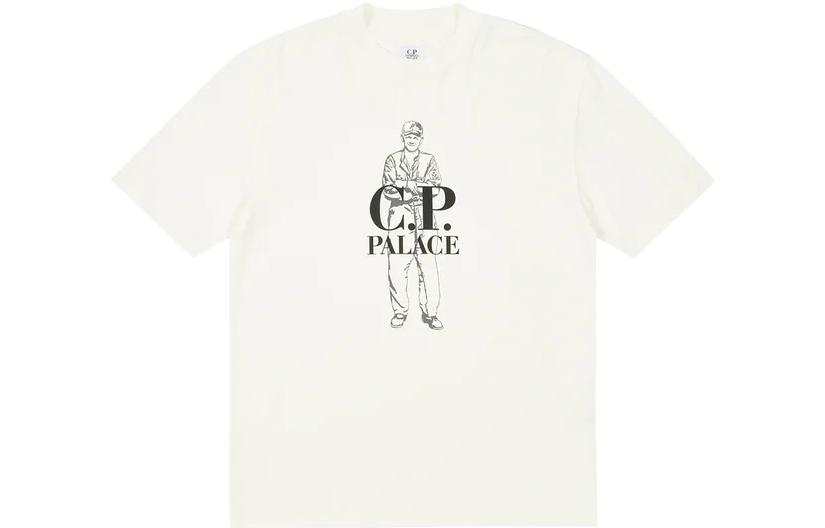 PALACE X C.P. Company Logo T Shirt