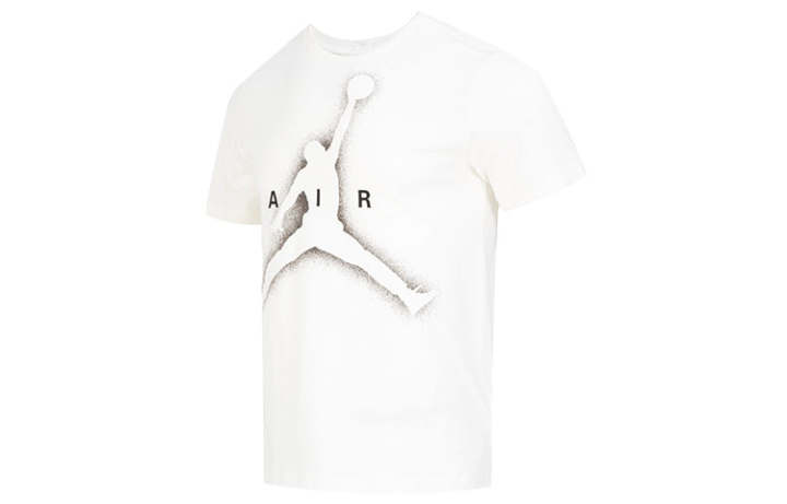 Jordan Jordan T Shirts Men's White Crew Neck Moderate Straight Fit