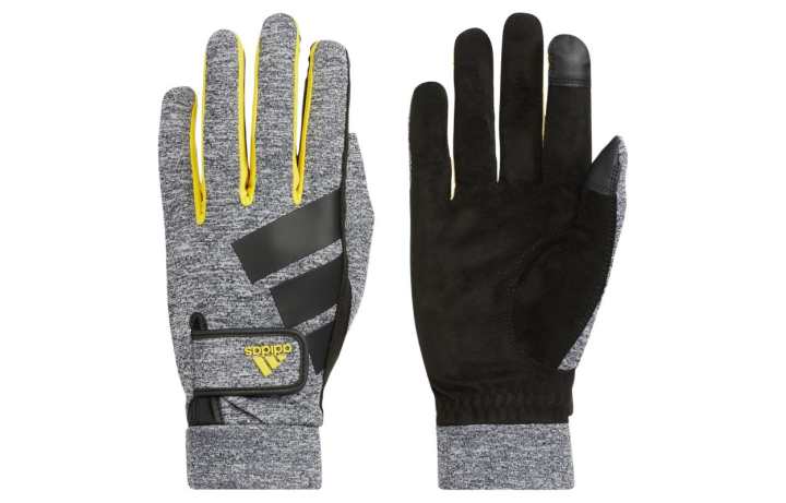 Adidas Adidas Polyester, Polyurethane Sports Gloves Men's Gray