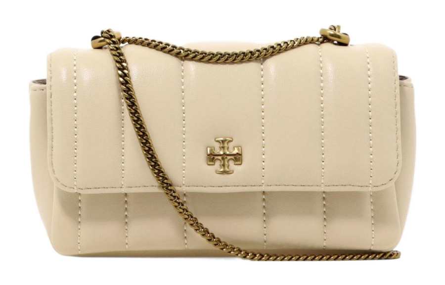 TORY BURCH Kira Sheepskin Portable Crossbody Bag, Shoulder Bag Regular Women's Cheese White