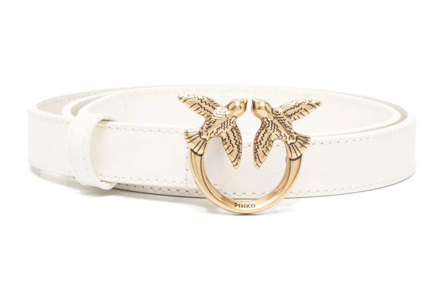 PINKO Love Bird Plaque Buckle Belt