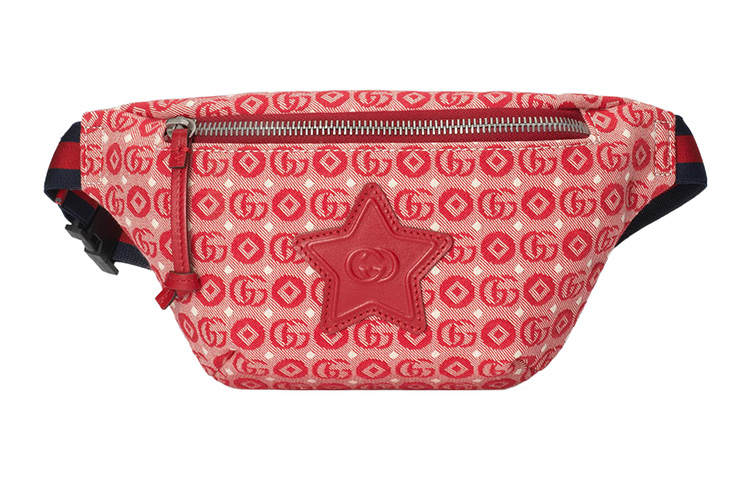GUCCI Fabric Shoulder Bag, Crossbody Bag, Fanny Pack Kids' Red