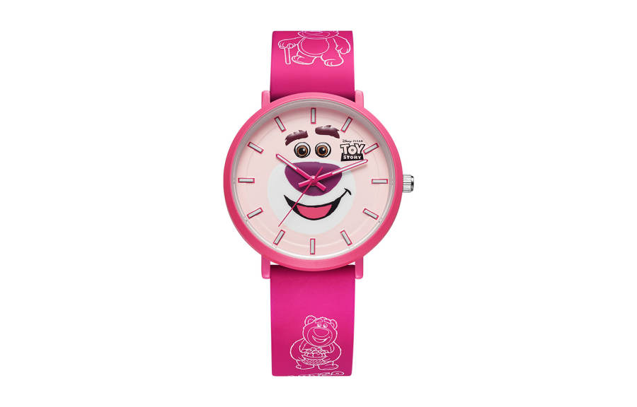 Disney Strawberry Bear Series Quartz Movement Silicone Strap Watch Women's Watch Pink Watch Dial