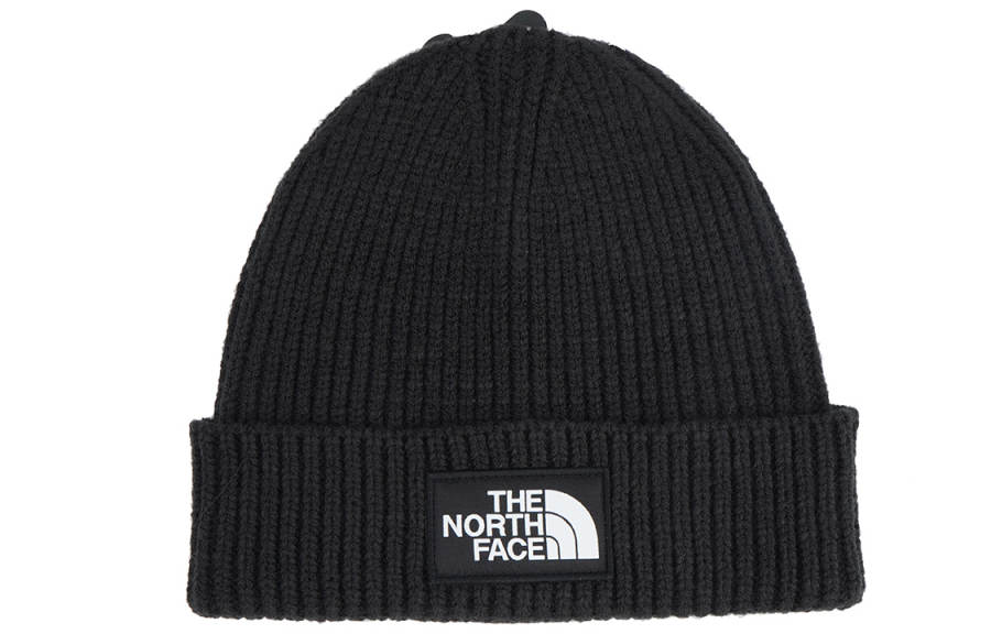 THE NORTH FACE Kids Logo patch Ribbed Beanie