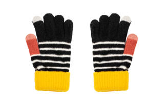 BAIJUAN Acrylic Knit Gloves Unisex Ecru