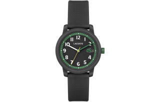 LACOSTE 12.12 KIDS Wrist Watches Quartz Movement Silicone Strap 33mm Black Dial Kids'