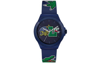 LACOSTE NEOCROC Wrist Watches Quartz Movement Silicone Strap 42mm Blue Dial Men's Watches ['50', 149262]m Waterproof